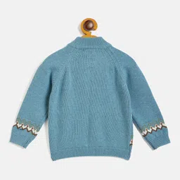 JWAAQ Kids Self Design Sweater With Jogger & Cap image 5