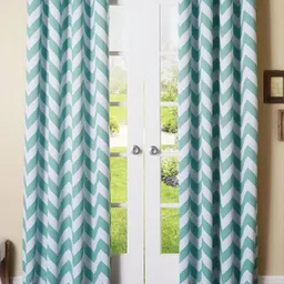 Dekor World Multicoloured Set of 2 Window Curtain-picture-14