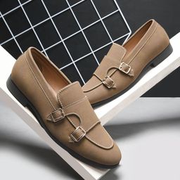 WAVE WALKER Men Suede Loafers-image-63