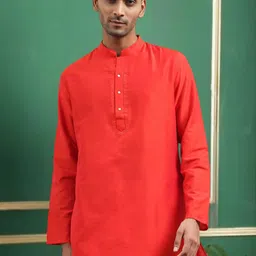 TATTVA Men Embroidered Thread Work Kurta-picture-18