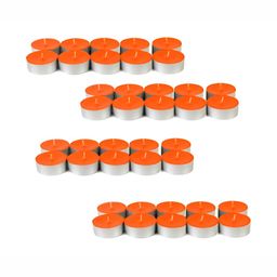 atorakushon Orange 50 pieces Tea Light Candle-image-9