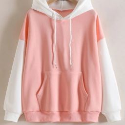 Women Full Sleeve Color Block Hooded Sweatshirt-image-40