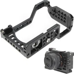 SUPERNIC Camera Video Cage with Multiple Screw Holes, Cold Shoe Base for A7C Camera Camera Video Cage with Multiple Screw Holes, Cold Shoe Base for A7C Camera Camera Rig image 4