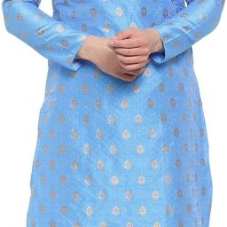 Men Jacquard Kurta Pyjama Set-image-43