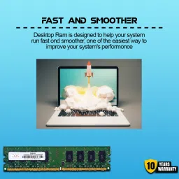 D25 2GB DDR2 Desktop RAM Long 800MHz DIMM Memory -Faster and Reliable Computing DDR2 2 GB (Dual Channel) PC DDR2 (Experience Faster and Reliable Computing with 10 Year Warranty) image 5
