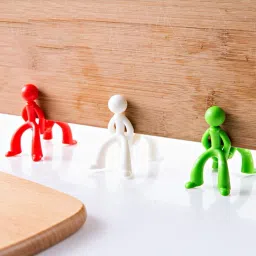 ZWINKO Cutting Board Drying Rack- Creative Little Man Shape Durable Cutting Board Stand Neck Knife-39