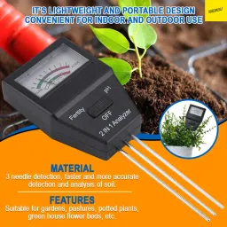 freshdcart Karomouj 2-in-1 Soil pH Meter, Accurate Soil Tester Moisture Meter for Home,Lawn Soil PH Meter image 5
