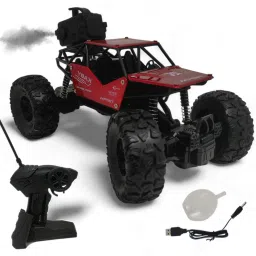 Off Roader Rock Crawler Car Red With Mist Smoke And Fully Remote control-15