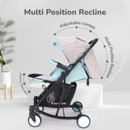 r for rabbit Rock N Roll - The Rocking Baby Stroller and Pram for Baby/Kids with Easy Compact Folding (Green) Stroller Cum Rocker image 4