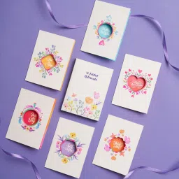 Set of 12 Laser Cut Notecard contains 6 unique cards with two copies of each Greeting Card-image-7
