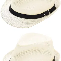 ZACHARIAS Fedora Cowboy Breathable Mesh Net Hat Cap Free Size-image-29