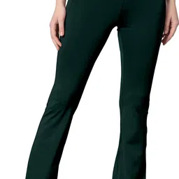 mehrang Self Design Women Dark Green Tights-picture-7