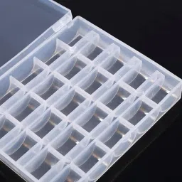 syga White Transparent Bobbin Storage Box Bobbin Case image 2