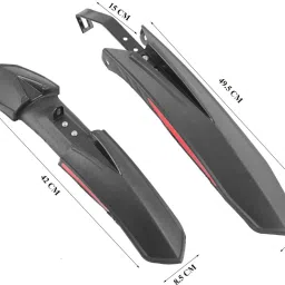 nsv Bicycle Fender Front & Rear Mudguard With Cycle Chain Lock & Cycle Bottle Holder Full Length Front & Rear Fender image 2