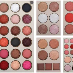 All in one 5 in 1 Makeup Eyeshadow Highlighter Blush Contour Lip Palette-image-59