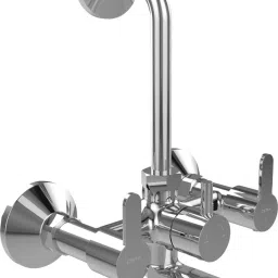 F1015401 Wall Mixer with Bend Pipe for Overhead Shower Mixer Faucet-0