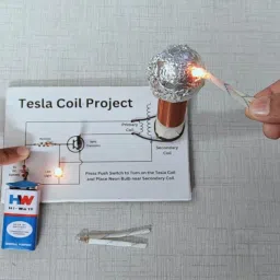 esptronics Tesla Coil Science Project Experiment Kit Working Model for Class 12 Students image 4