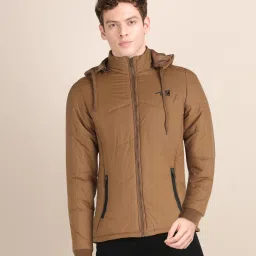 Men Solid Quilted Jacket-image-27