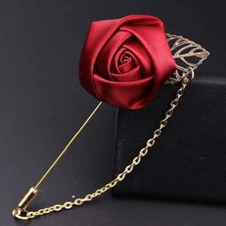 Curren Men Flower Brooch-image-20