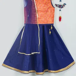 Tangerine Closet Girls Ready to Wear Lehenga & Blouse With Dupatta-picture-16