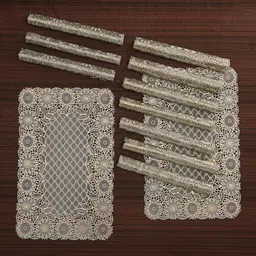 Aura 12-Pcs Yellow Textured Anti-Slip Table Placemats-17