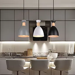 KINIS White & Black Aluminium Quirky Ceiling Lamp-image-91