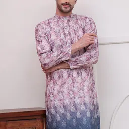 Jompers Band Collar Ethnic Motifs Printed Straight Kurta-18