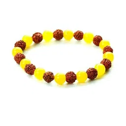 Divine souvenirs Unisex Artificial Beaded Elasticated Bracelets-58
