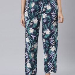Go Colors Floral Printed Straight-Leg Lounge Pants-image-55