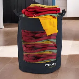 Myntra Elegant Homes Black Bathroom Tote Basket Organiser-38