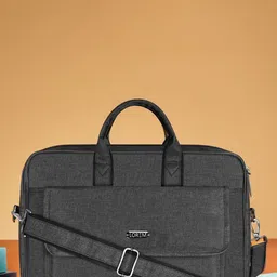 LOREM Men Textured Laptop Bag-25