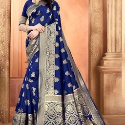 Shriyangan Woven Design Zari Pure Silk Heavy Work Kanjeevaram Saree-picture-35