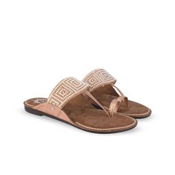Shoetopia Women Embellished Ethnic One Toe Flats-51