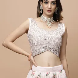 Vervee Couture Embroidered Sequinned Ready to Wear Lehenga & Blouse & Dupatta-26
