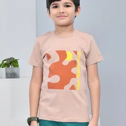 YOUMAA Boys Bio Finish Graphic Printed Round Neck Cotton T-shirt-image-88