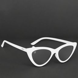 FUNGLASSES Unisex Cateye Sunglasses with UV Protected Lens CATEYE LOCAL WHITE-image-41