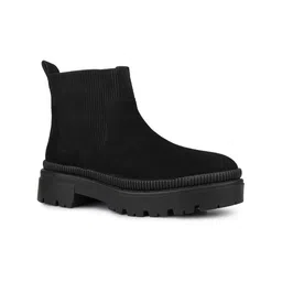 Inc 5 Women Solid Block-Heeled Chelsea Boots-image-7