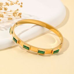 Jewels Galaxy Gold-Plated Artificial Stones Studded Bangle-Style Bracelet-34