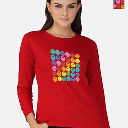 Metronaut Women 2 Printed Bio Finish Applique T-shirt-image-55