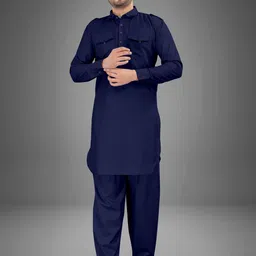 trustous Men Regular Pure Cotton Kurta with Pyjamas-image-65