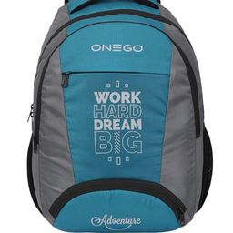ONEGO Men Typography Backpack with Compression Straps-1