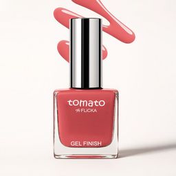 FLiCKA Tomato Gel Finish Nail Polish- 9.9 ml- Shade- 11-image-82