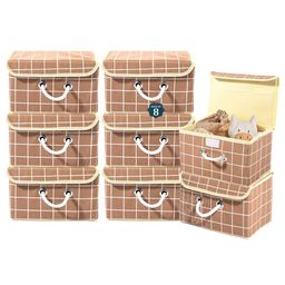 Kuber Industries Brown Set of 6 Reusable Drawer Organiser Organisers-16