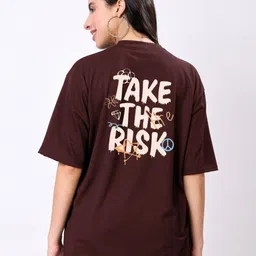 TQH Women Printed Drop-Shoulder Sleeves Pockets T-shirt-picture-37