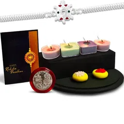 DeoDap Set Of 2 Rakhi With Candle Showpieces-22