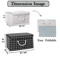 Kuber Industries Black Set of 6 Reusable Drawer Organiser Organisers image 3