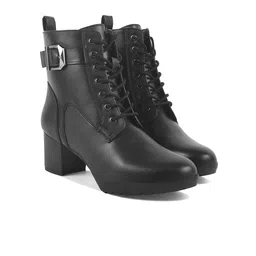 SHUZ TOUCH Women Casual Block-Heeled Regular Boots-picture-38