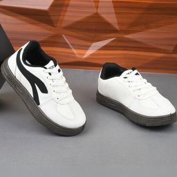 AEROKICK Unisex Kids Synthetic Leather Lace-Up Sneakers-picture-25