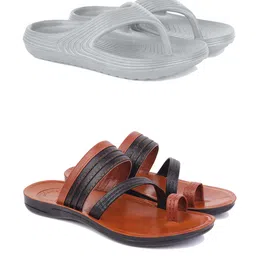 DRACKFOOT Men Set Of 2 Comfort Sandals & Thong Flip-Flops-picture-15