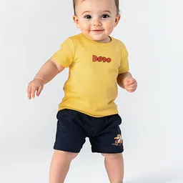 Nauti Nati Boys Printed Pure Cotton T-shirt With Shorts-picture-11